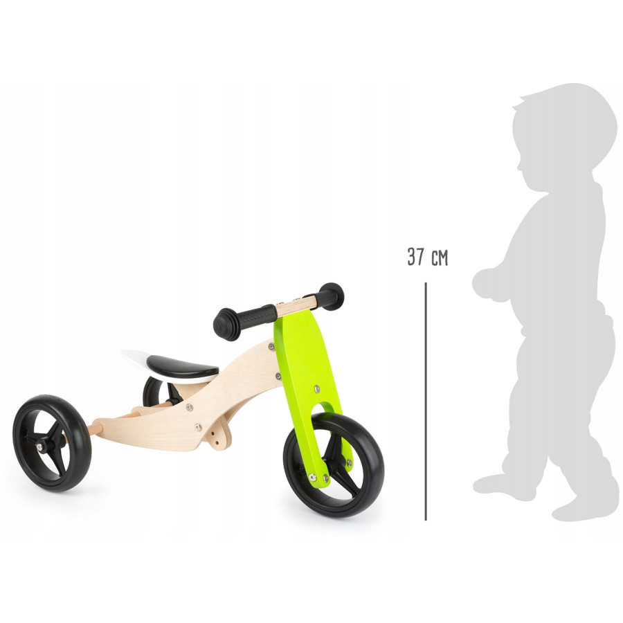Rowerek biegowy trike zielony - 2 i 3 kołowy / Small Foot Design