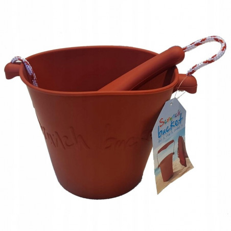 Wiaderko silikonowe do wody i piasku Rust / Scrunch