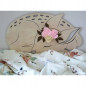 Otulacz bambusowy 110x110 cm Vintage Flowers / Qbana Mama
