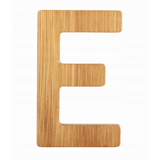 Bambusowy alfabet - literki na 艣cian臋 "E" 1 szt. / Small Foot Design