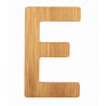 Bambusowy alfabet - literki na ścianę "E" 1 szt. / Small Foot Design