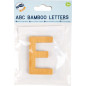 Bambusowy alfabet - literki na ścianę "E" 1 szt. / Small Foot Design