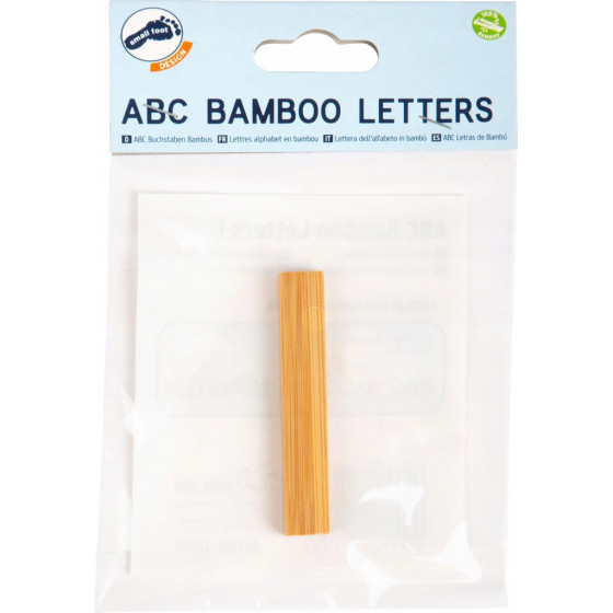 Bambusowy alfabet - literki na 艣cian臋 "I" 1 szt. / Small Foot Design