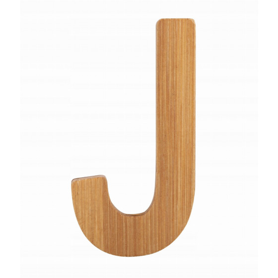 Bambusowy alfabet - literki na 艣cian臋 "J" 1 szt. / Small Foot Design