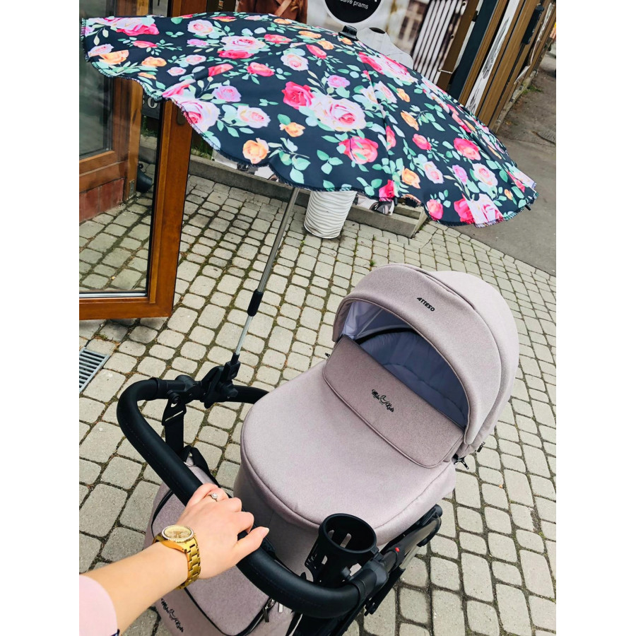 Parasolka uniwersalna do wózka dziecięcego Róże / Camicco