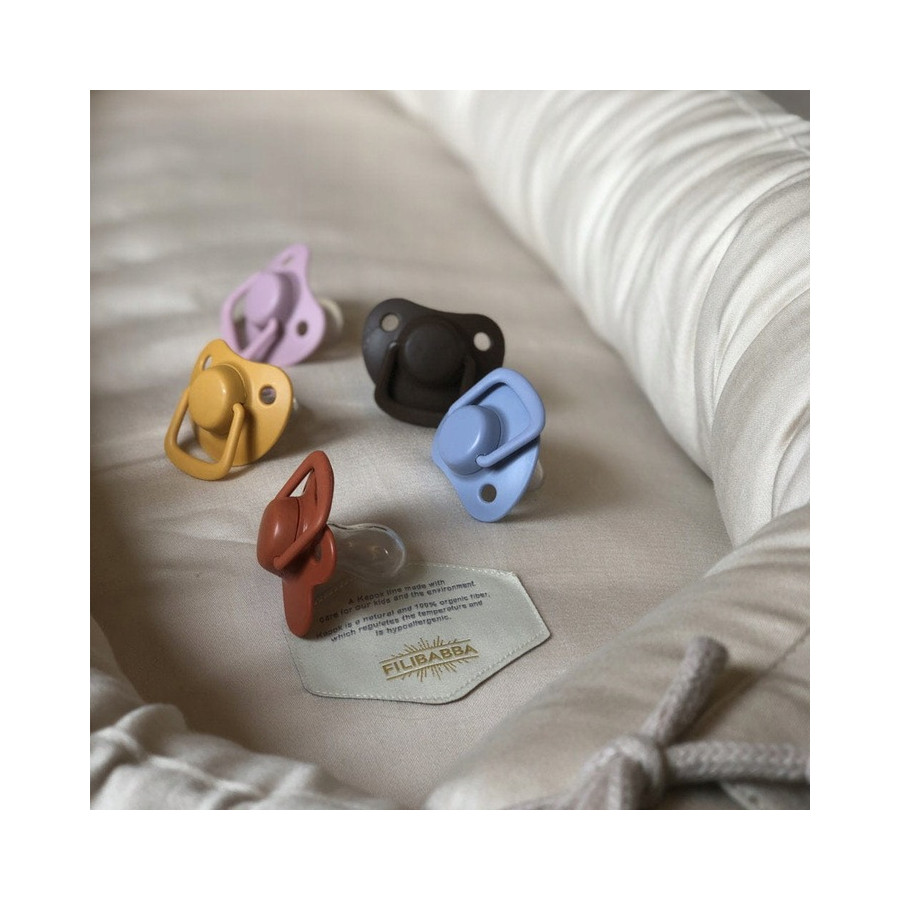 Smoczek uspokajający silikonowy 2pak 6m+ Powder Blue / Filibabba