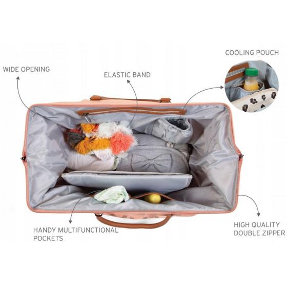 Torba Mommy Bag Różowa / Childhome