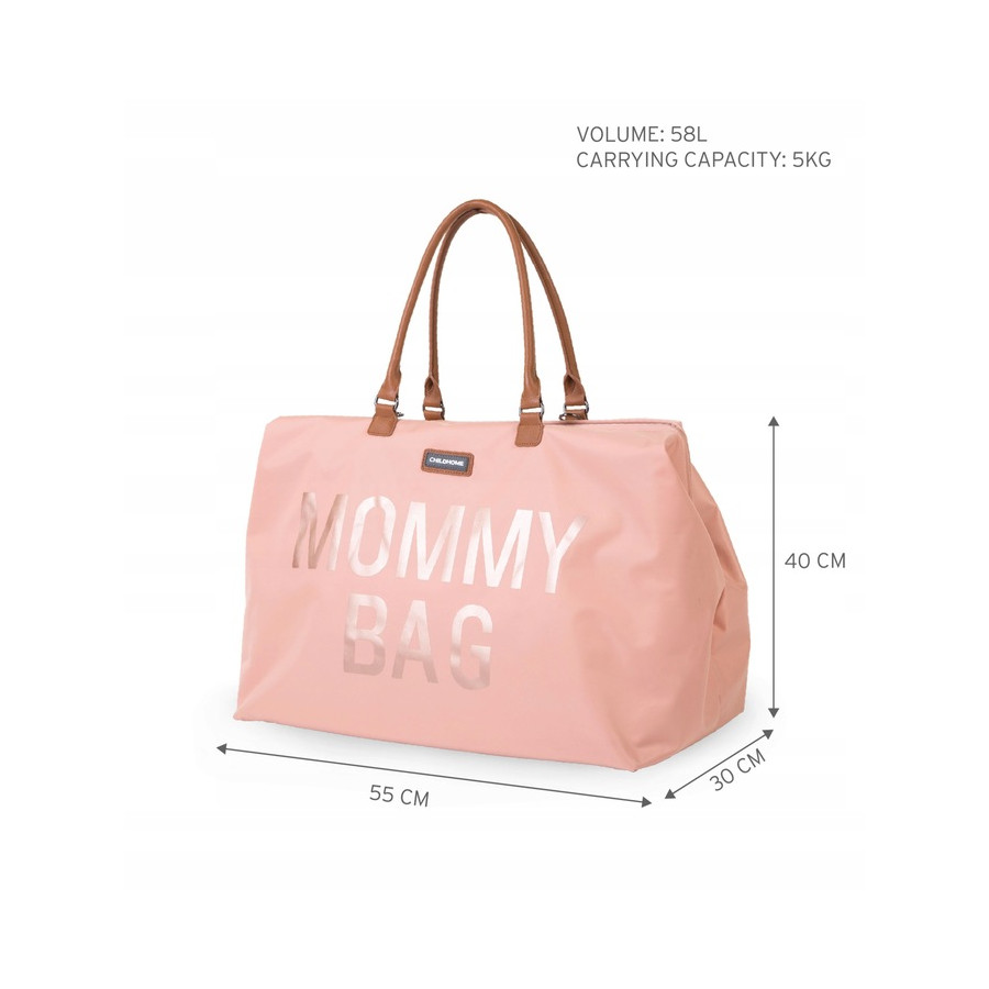 Torba Mommy Bag Różowa / Childhome