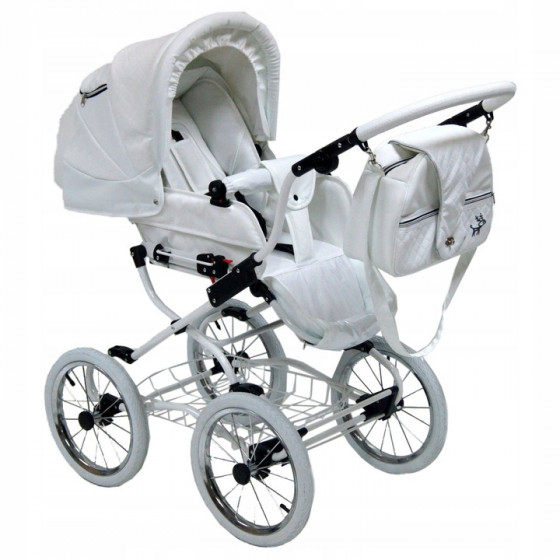 Retro wózek dziecięcy 2w1 Scarlett NW1 / Baby Fashion