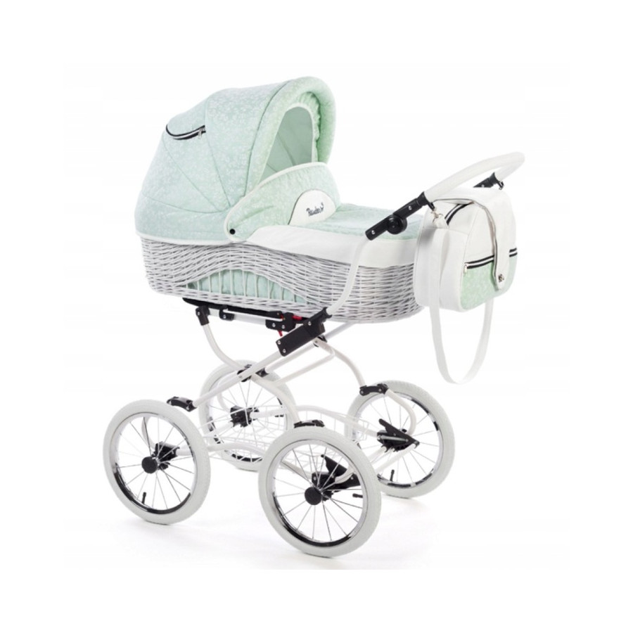 Retro wózek dziecięcy 2w1 Scarlett BW4 / Baby Fashion