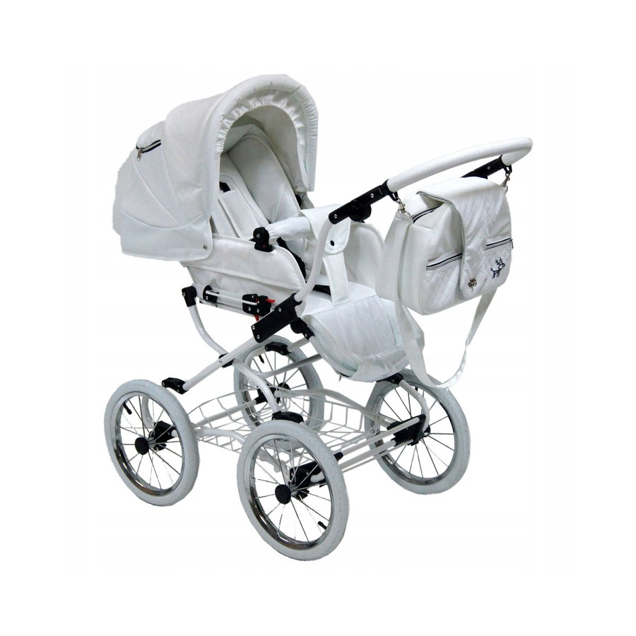 Retro wózek dziecięcy 2w1 Scarlett BW1 / Baby Fashion