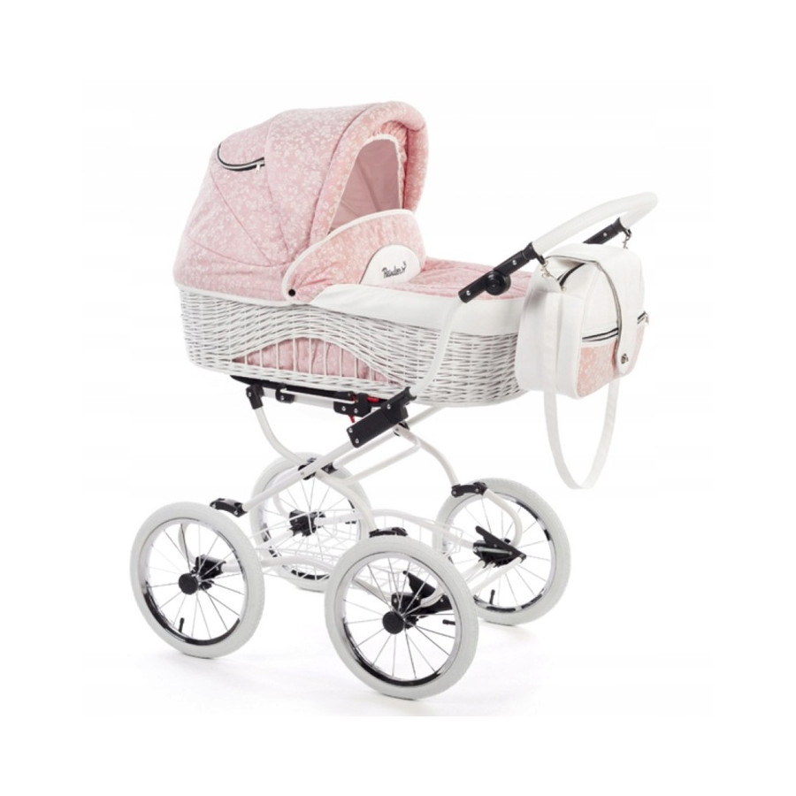 Retro wózek dziecięcy 2w1 Scarlett BW5 / Baby Fashion