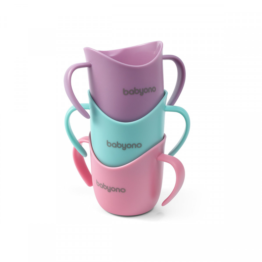 Ergonomiczny kubek treningowy Flow Różowy / Babyono