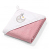 Ręcznik z kapturkiem 85x85 cm Różowy / Babyono