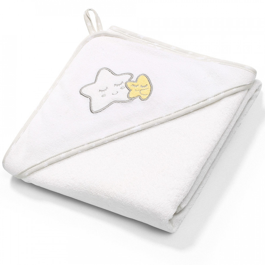 Ręcznik z kapturkiem 100x100 cm Biały / Babyono Ręcznik z kapturkiem 100x100 cm Biały / Babyono