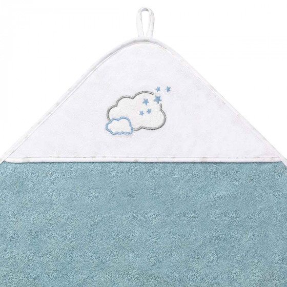 Ręcznik z kapturkiem 100x100 cm Niebieski / Babyono