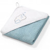 Ręcznik z kapturkiem 100x100 cm Niebieski / Babyono