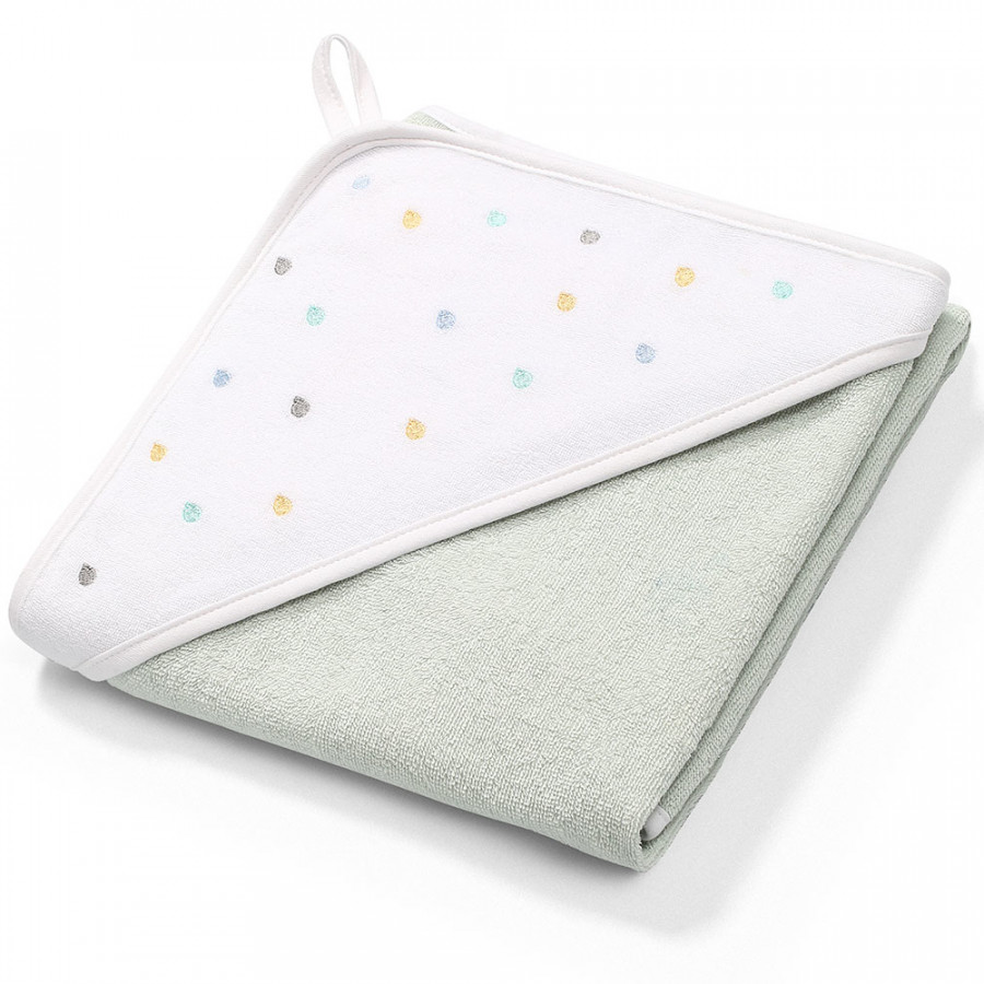 Ręcznik z kapturkiem 100x100 cm Zielony / Babyono Ręcznik z kapturkiem 100x100 cm Zielony / Babyono