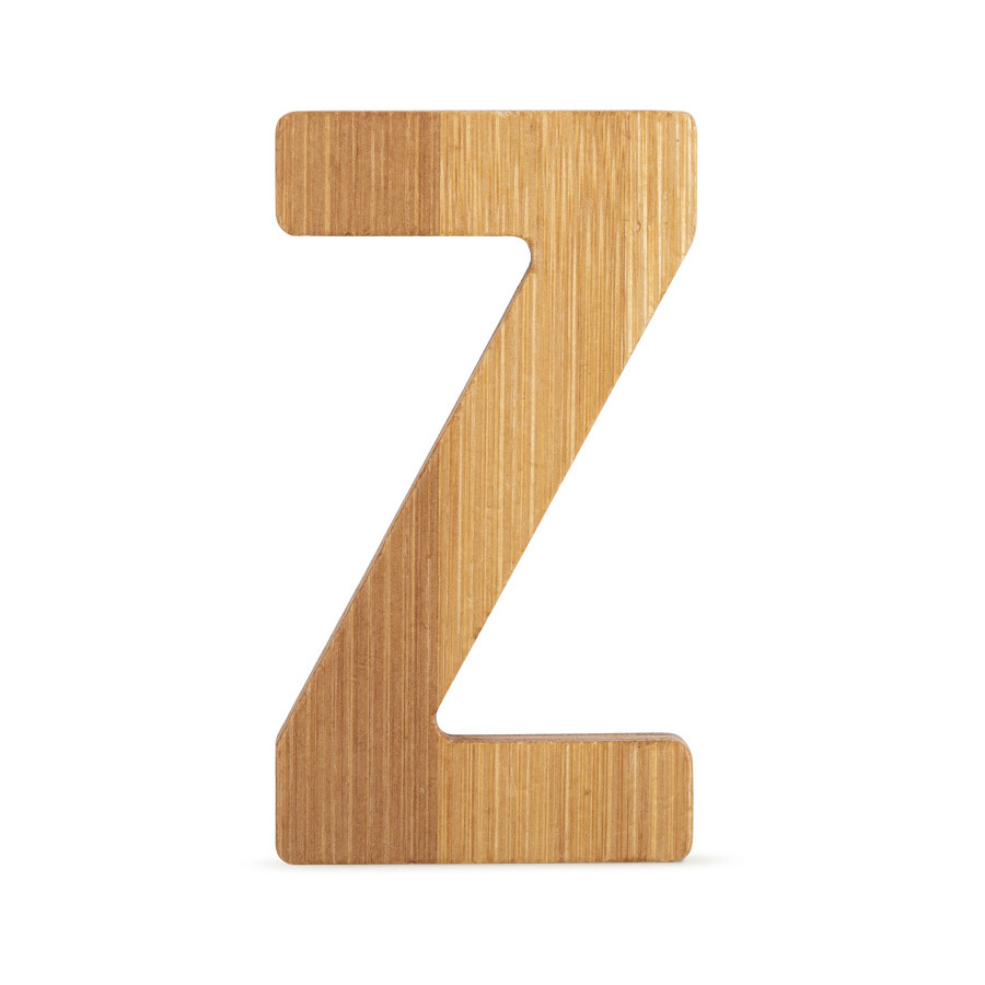 Bambusowy alfabet - literki na ścianę "Z" 1 szt. / Small Foot Design