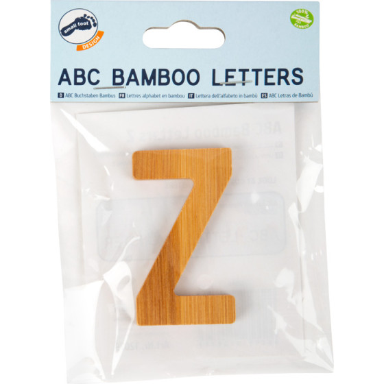 Bambusowy alfabet - literki na 艣cian臋 "Z" 1 szt. / Small Foot Design
