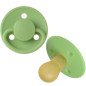 Smoczek uspokajający okrągły lateksowy 6m+ Apple green / Mininor