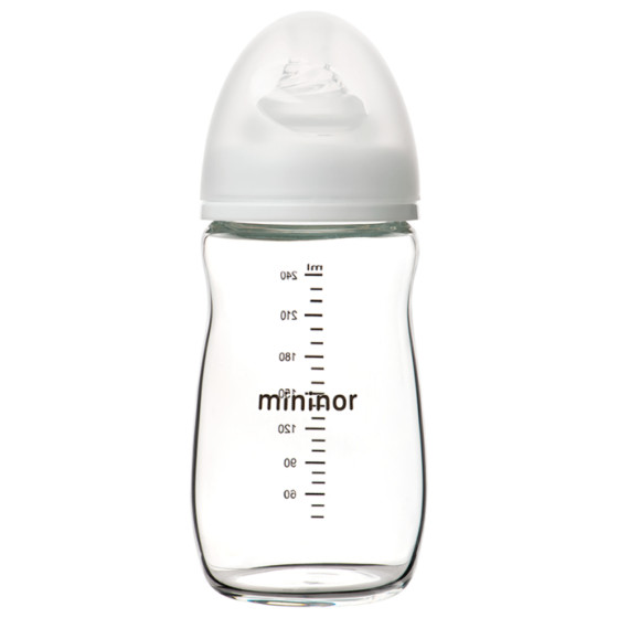 Butelka do karmienia szklana 240 ml 0+ / Mininor