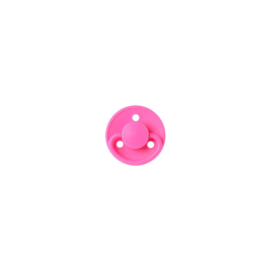 Smoczek uspokajający okrągły lateksowy 6m+ Bubblegum / Mininor