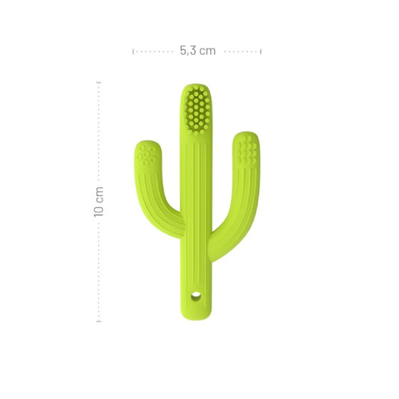Gryzak z wypustkami kaktus Żółty / Gili Gums