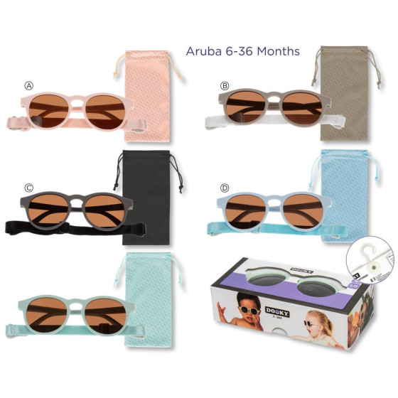 Dziecięce okulary przeciwsłoneczne (1-3) UV400 Aruba Mint / Dooky