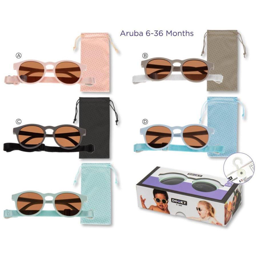 Dziecięce okulary przeciwsłoneczne (1-3) UV400 Aruba Mint / Dooky