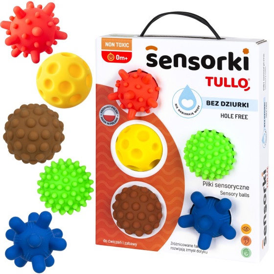 Piłeczki sensoryczne Sensorki 5 szt. / Tullo
