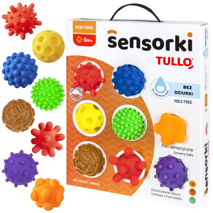 Piłeczki sensoryczne Sensorki 8 szt. / Tullo