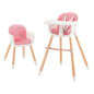 Krzesełko do karmienia Sienna pink / Kinderkraft