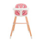Krzesełko do karmienia Sienna pink / Kinderkraft