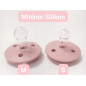Smoczek uspokajający okrągły silikonowy 2pak 0m+ Blossom / Mininor