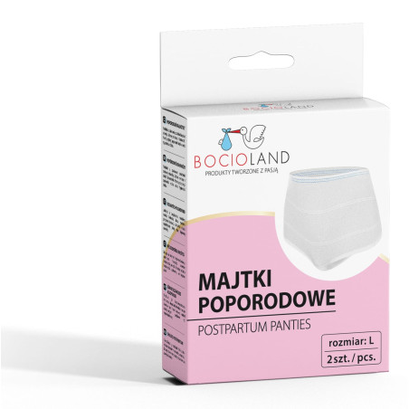 Majtki poporodowe siateczkowe 2 szt. L / Bocioland