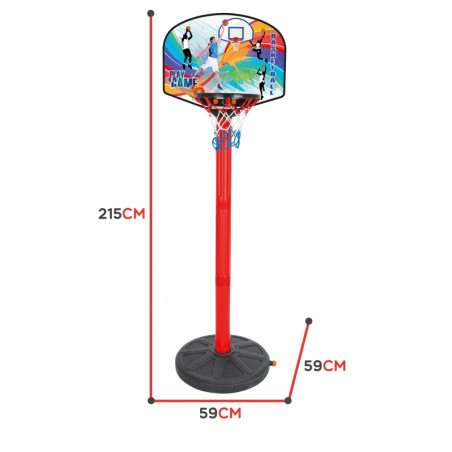 Zestaw koszykówka dla dzieci 215 cm + Piłka / Woopie