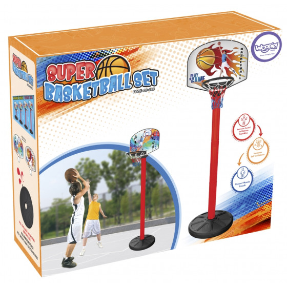 Zestaw koszykówka dla dzieci 215 cm + Piłka / Woopie