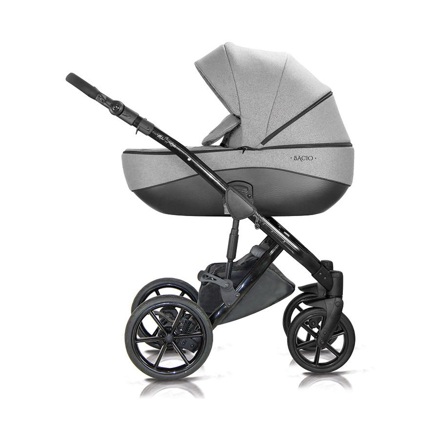 Wózek dziecięcy 2w1 Bacio Szary / Milu Kids