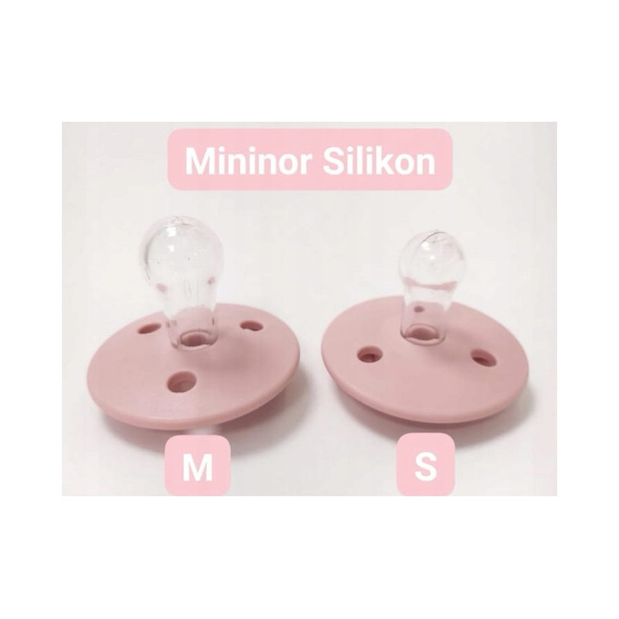 Smoczek uspokajający okrągły silikonowy 2pak 6m+ M Blossom / Mininor