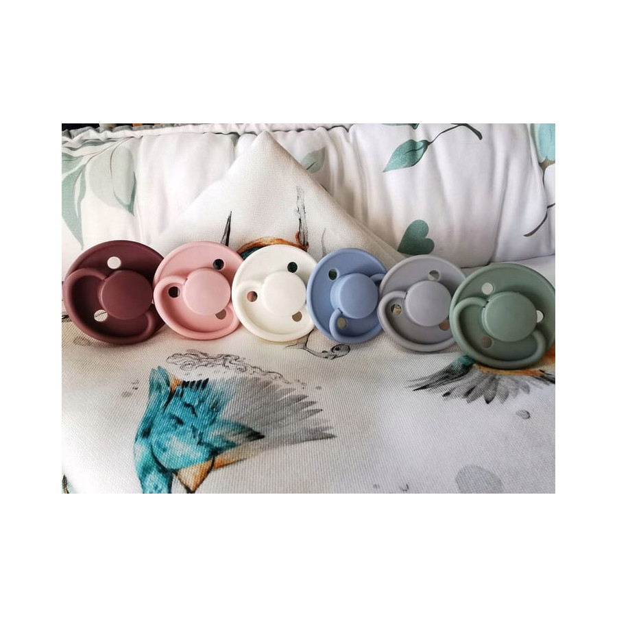 Smoczek uspokajający okrągły silikonowy 2pak 6m+ M Blossom / Mininor
