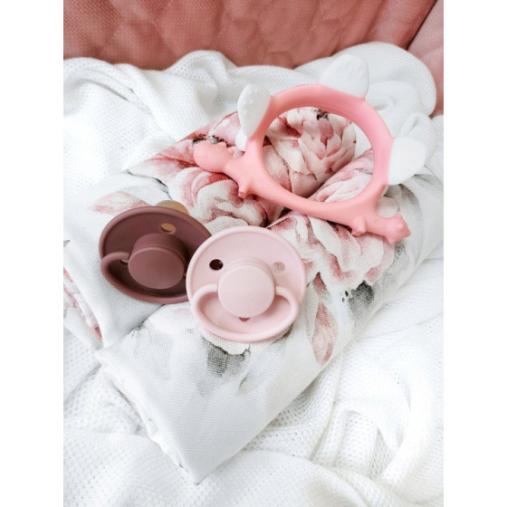 Smoczek uspokajający okrągły silikonowy 2pak 6m+ M Blossom / Mininor