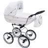 Retro wózek dziecięcy 2w1 Renee Biały / Baby Fashion