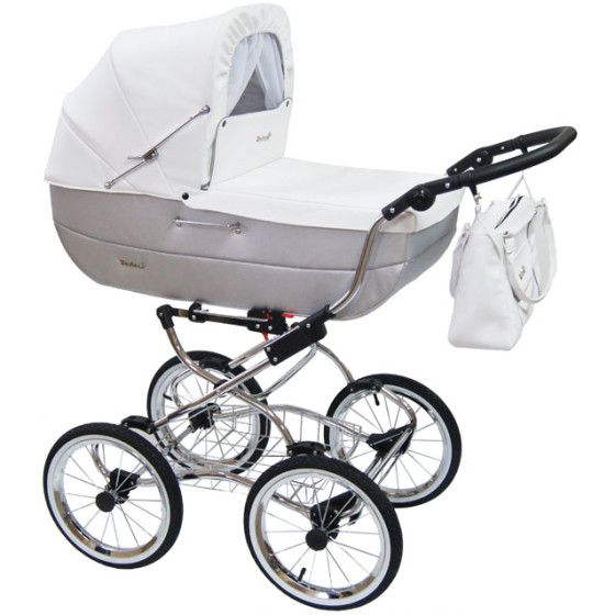 Retro wózek dziecięcy 2w1 Renee Szary / Baby Fashion