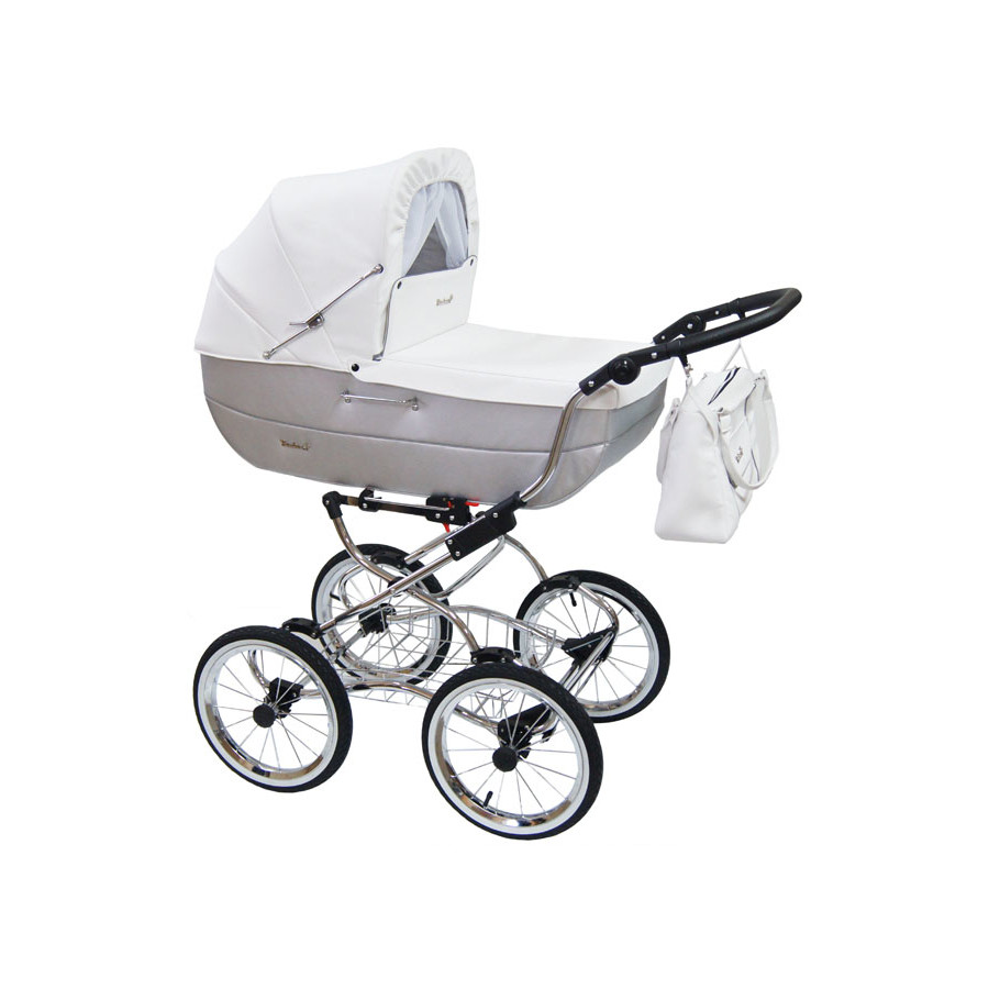 Retro wózek dziecięcy 2w1 Renee Szary / Baby Fashion