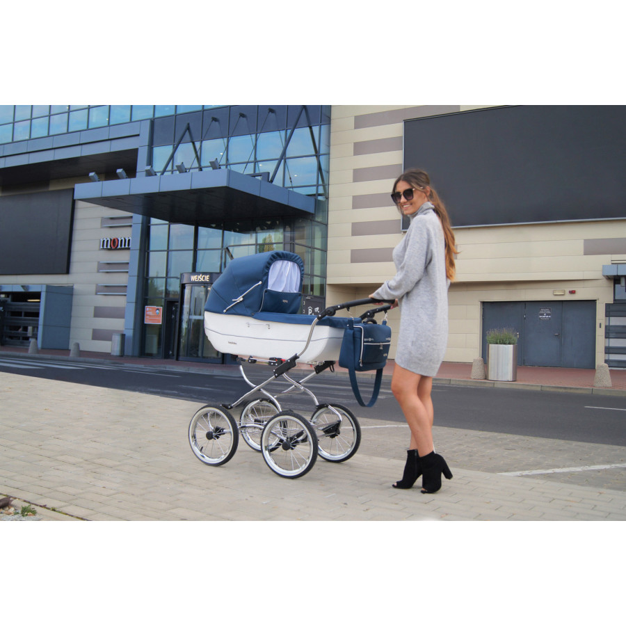 Retro wózek dziecięcy 2w1 Renee Ecru / Baby Fashion