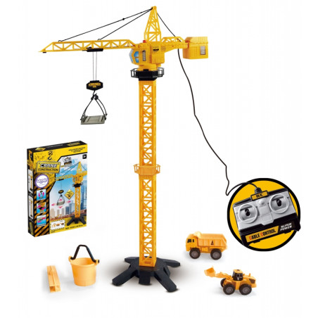 Zdalnie sterowany dźwig - żuraw 103 cm R/C + 4 akc. / Woopie