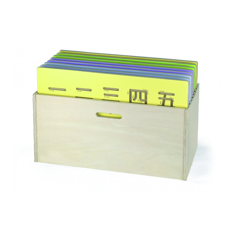 Drewniane pudełko na tablice do pisania / Viga