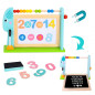 Edukacyjna tablica + 18 magnetycznych elementów / Tooky toy