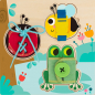 Tablica edukacyjna Sznurek Guzik Klamerka / Tooky toy Tablica edukacyjna Sznurek Guzik Klamerka / Tooky toy
